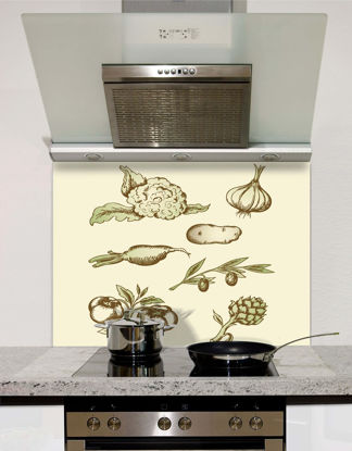 Picture of Vintage vegetables Splashback