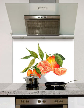 Picture of Watercolour oranges and tangerines Splashback