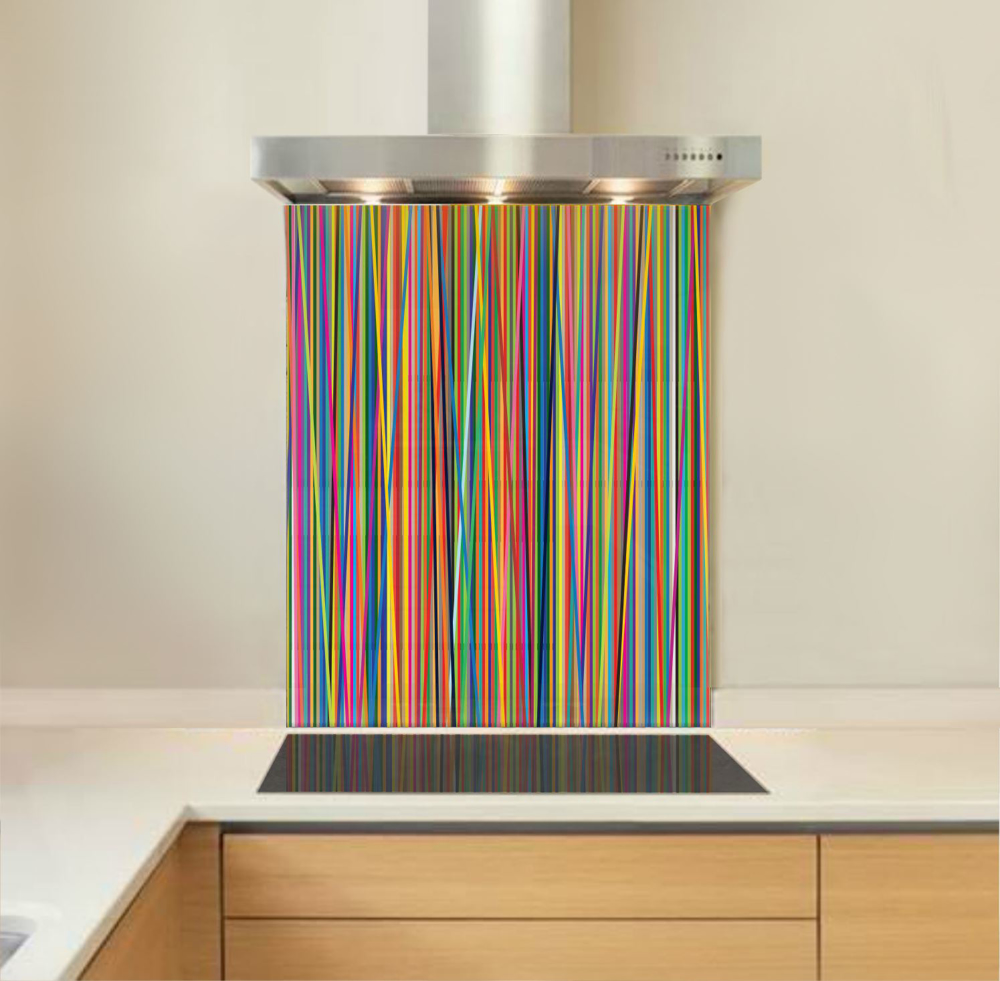 Picture of Colour stripes Splashback