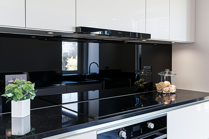 Black Glass Splashback