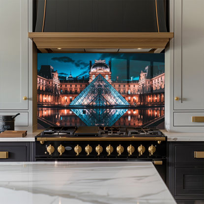 Louvre Paris Glass Splashback