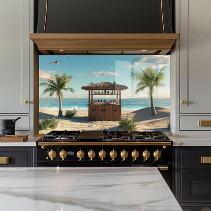 Beach Bar Glass Splashback