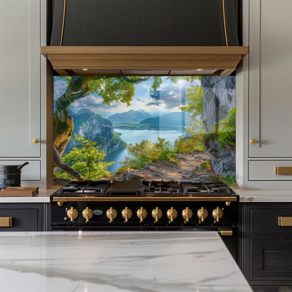 Rocky Path Glass Splashback