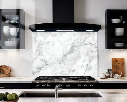 	Grey Marble Stone Splashback